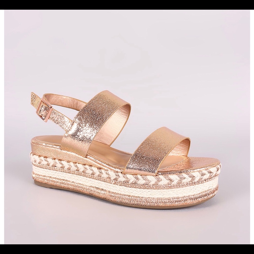 Sling back Flatform Wedge